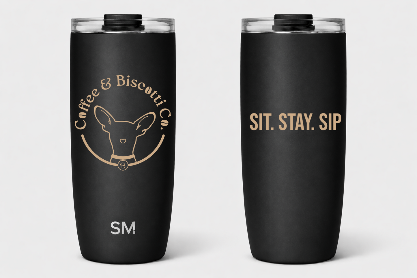 Coffee & Biscotti Co 20 oz Simple Modern Tumbler