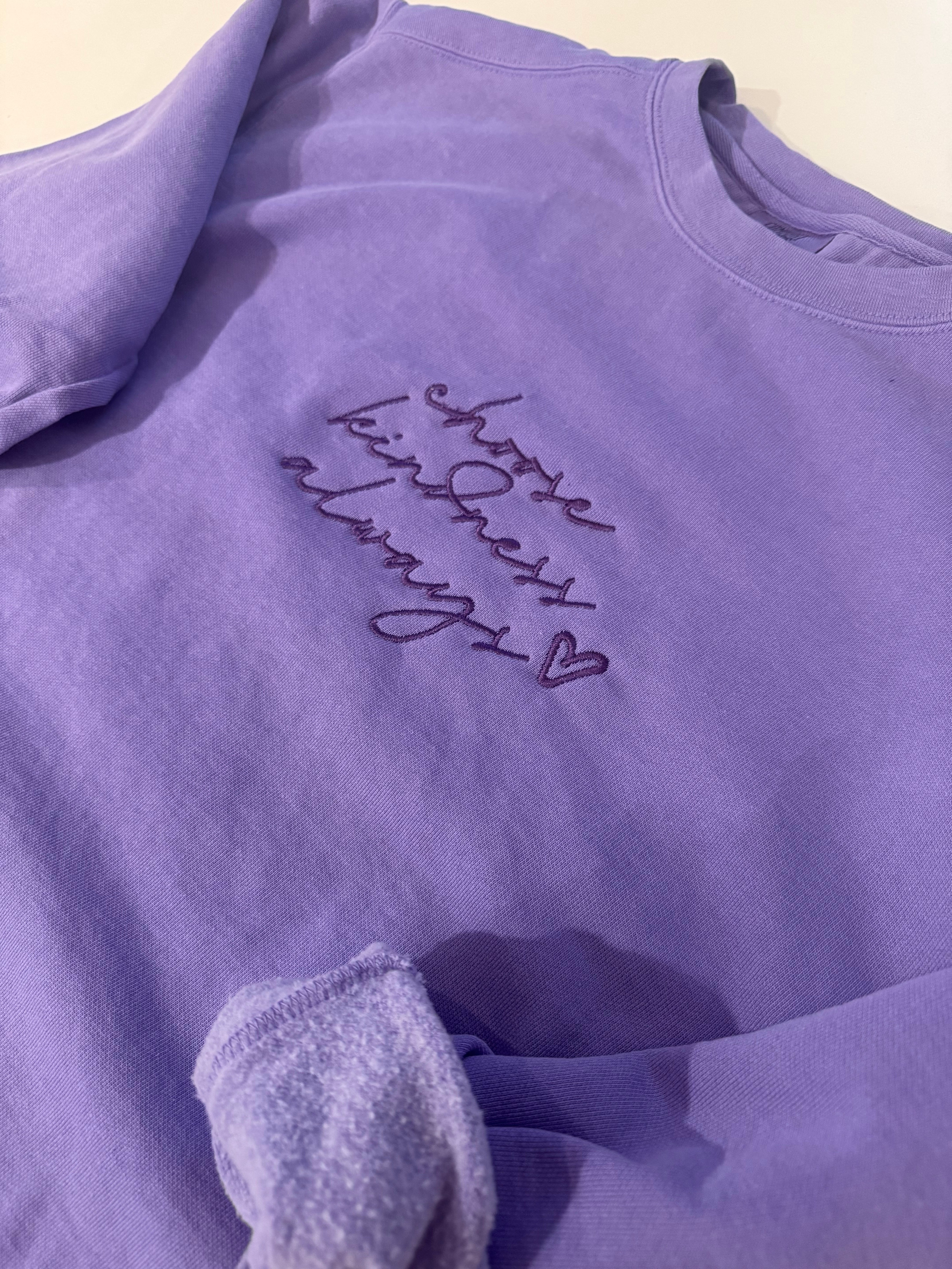 Choose Kindness Always – Violet Edition Pullover *Help Support Cancer ...