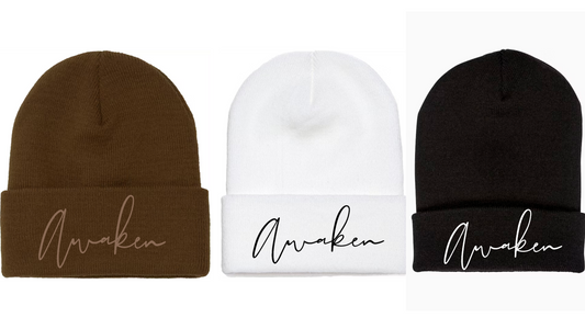 Awaken Beauty Co. Embroidered Beanie