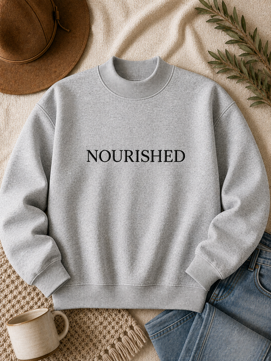 Nourished Embroidered Pullover