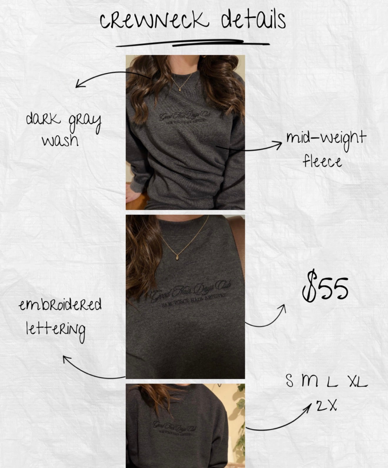Sam Vorce Hair Artistry- Good Hair Days Club *Embroidered*