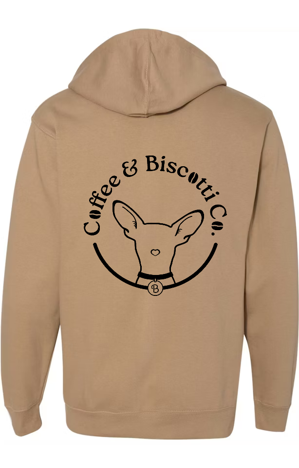 Coffee & Biscotti Co. Hoodie – Brown or Black