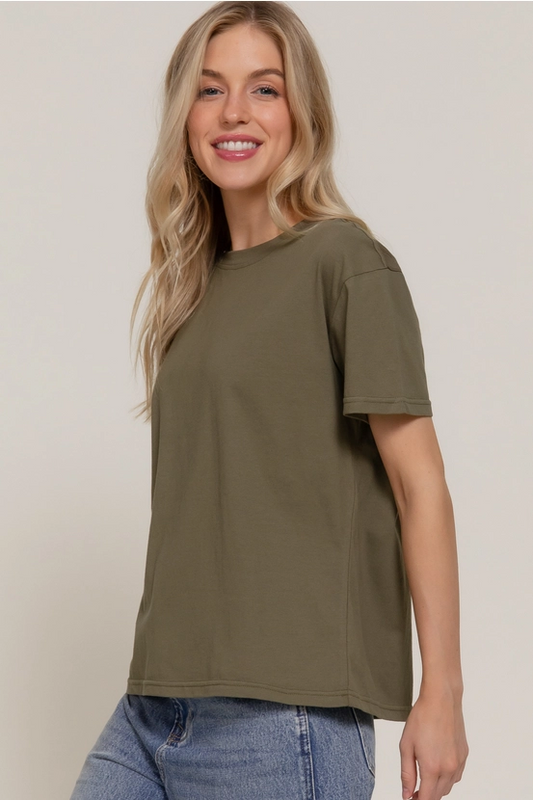 The Classic Round Neck Tee- Olive (Case Pack: 2S,2M,2L)