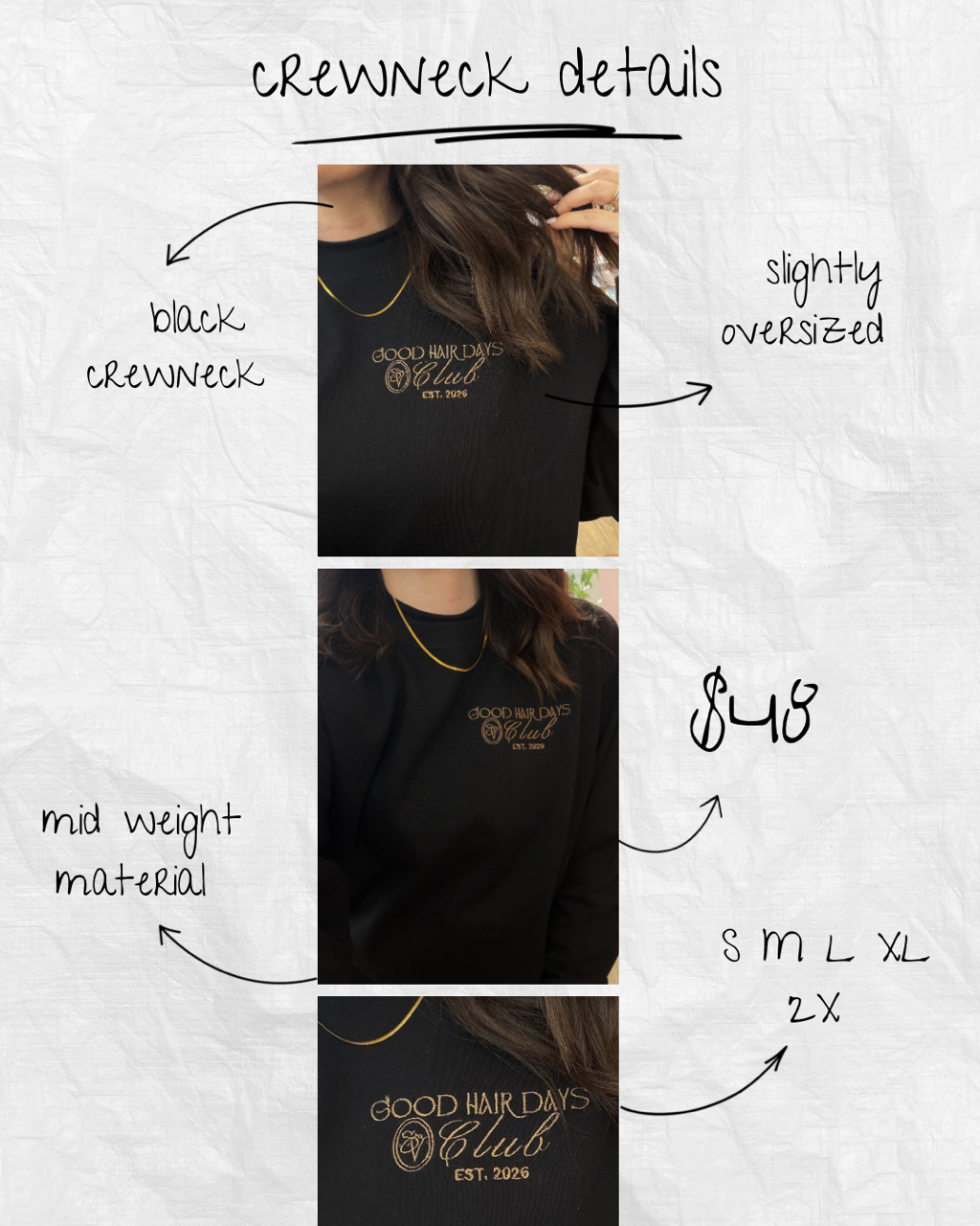 Sam Vorce Hair Artistry- Good Hair Days Club *Embroidered*