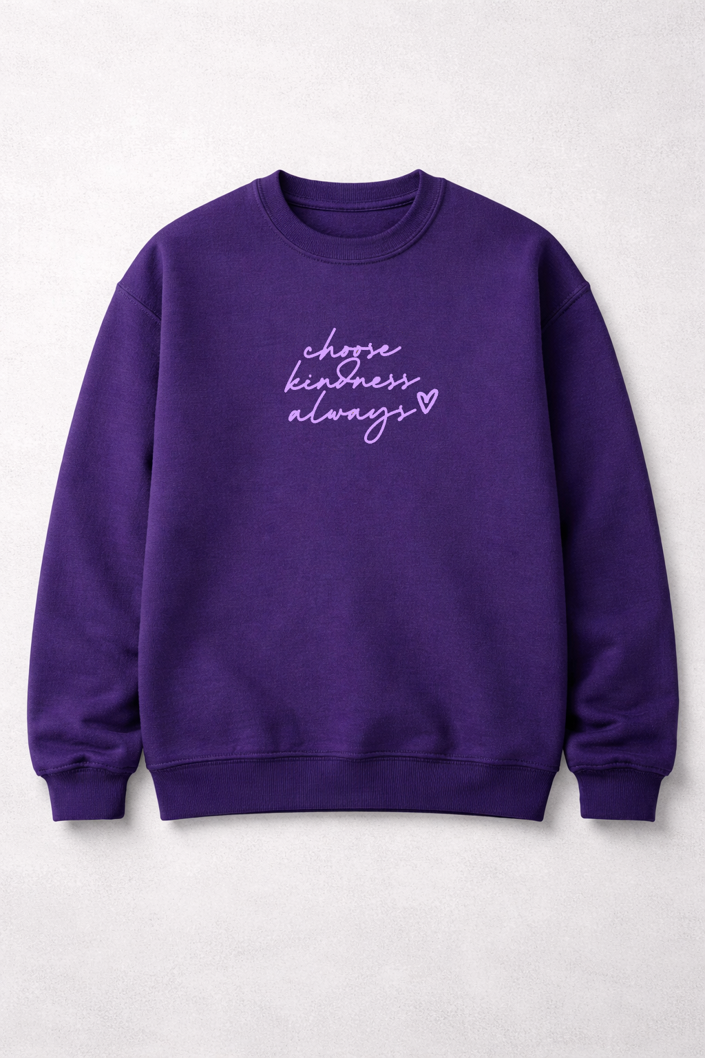YOUTH Choose Kindness Always – Violet Edition Pullover *Help Support Cancer Research!*